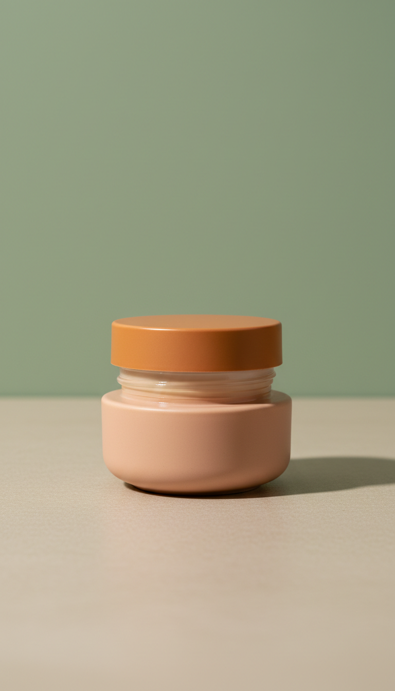 Nourishing face cream jar